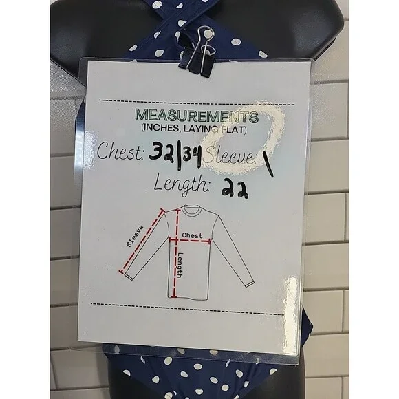 Lands' End Women's Sz 4/6 Polka Dots One Piece Swimsuit Navy Beach Resortwear - Picture 8 of 8